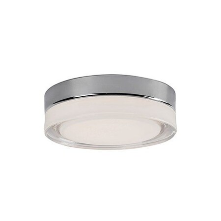 Kuzco Lighting Single Led Square Flush Mount Ceiling Fixture With White Opal Glass FM3511-CH